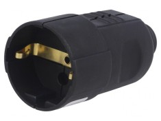 Conector alimentare AC 230V 16A negru