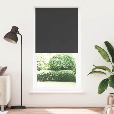 vidaXL Jaluzea cu role opace negru 100x210 cm lățime țesătură 95,7 cm foto