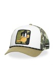 Capslab sapca x Looney Tunes culoarea verde, cu imprimeu, CL/LOO11/1/PCT/CAM