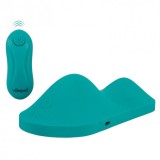 Pernă vibratoare VIBEPAD Intense, cu telecomandă, pentru stimulare clitoris, vulvă și zonă anală, 10 funcții de vibrație, turcoaz