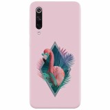 Husa silicon pentru Xiaomi Mi 9, Flamingo With Sunglass