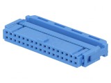 Mufă IDC Mamă 34 PIN Aurită pentru Cablu-Bandă 1,27mm, TE Connectivity