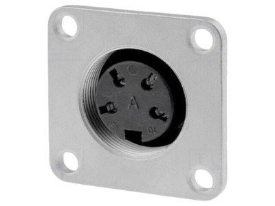 Conector M16 Soclu Mamă 4 pini 5A foto
