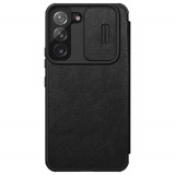 Cumpara ieftin Husa pentru Samsung Galaxy S22 Plus 5G, Nillkin QIN Leather Pro Case, Black