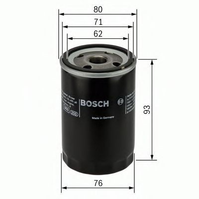 Filtru ulei SKODA FABIA I Combi (6Y5) (2000 - 2007) BOSCH 0 451 103 337 foto