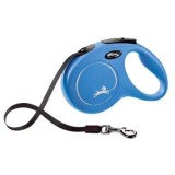 Lesa pentru caini Flexi, Retractabila, Pana la 25 kg, marimea M, 5m, Albastru