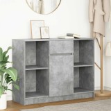 VidaXL Bufetă cu sertar Gri beton 101x35x76 cm Lemn prelucrat
