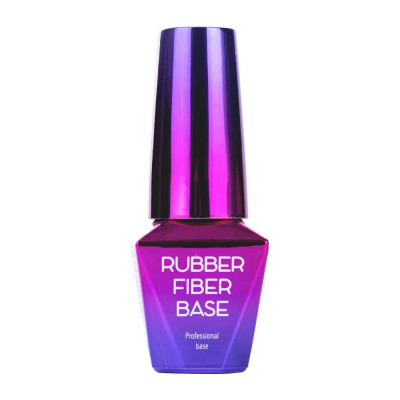 Gel de modelare UV / LED Rubber Fiber Base - Clear, 10ml foto