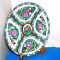 Farfurie portelan pictata manual Famille Rose Canton cca. 1910 &ndash; marcaj Qianlong