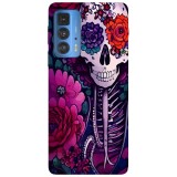 Husa compatibila cu Motorola G20 model Calavera skull, Silicon, TPU, Viceversa, Transparent, Carcasa