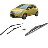 Cumpara ieftin Set 3 stergatoare OPEL CORSA D Hatchback Van (S07) 2006-2014, pentru parbriz si luneta, Bosch Twin