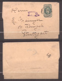 Great Britain - Rare Edward VII Newspaper Wrappers to Stuttgart D.1100