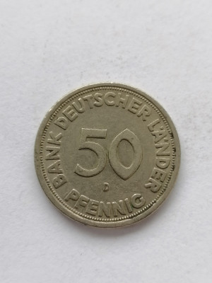 50 PFENNIG 1949 D. Germania foto