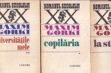 Carti Maxim Gorki - La stapan, Copilaria, Universitatile mele 3 volume, Beletristica, Romane, 1972, Brosata, Romana