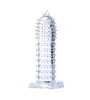 Manson Penis cu Bile Lybaile, Silicon Transparent, 14 cm - Prelungitor si Stimulare Extra