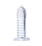 Cumpara ieftin Manson Penis cu Bile Lybaile, Silicon Transparent, 14 cm - Prelungitor si Stimulare Extra