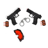 Set de joaca Accesorii Politist, arme, catuse, masca, ATU-088446, Plastic, Oem