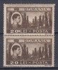 ROMANIA 1947 LP 219 MIHAI VEDERI EROARE LINIE VERTICALA INTRE 0 SI L MNH, Nestampilat