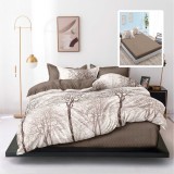 LENJERIE FINET 6 PIESE CU HUSĂ &ndash; 160&times;200 ȘI 180&times;200 (VARA V1)
