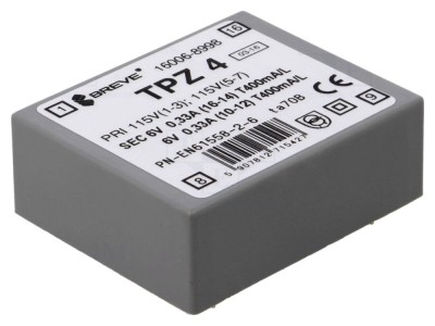 Transformator PCB 4VA 6V foto