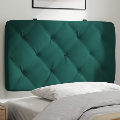 vidaXL Pernă tăblie de pat, verde, 90 cm, catifea 374711 foto