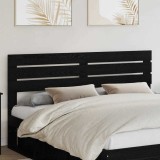 vidaXL Tăblie cap cu headboard Stejar Negru 200 cm Lemn compozit 888166