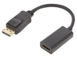Adaptor DisplayPort la HDMI 100mm