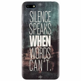 Husa silicon pentru Huawei Y5 2018, Silence Speaks When Word Cannot
