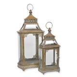 Set doua felinare din metal auriu LA-141