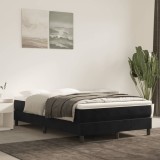 vidaXL Cadru de pat box spring, negru, 120x200 cm, catifea
