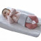 Salteluta pozitionator pentru bebelusi BabyJem Reflux Pillow (Culoare: Alb)