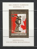 Guinea Ecuatoriala 1976 - Jocurile Olimpice Munchen FOLIE AUR Deluxe SS 1v MNH, Nestampilat