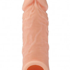 Extensie Penis Cu Inel Testicule, Natural, 14 cm