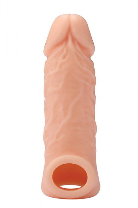 Extensie Penis Cu Inel Testicule, Natural, 14 cm