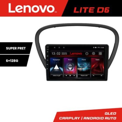 Navigatie Peugeot 607 Android radio gps internet 8 core 6+128 Lenovo CarStore Technology foto