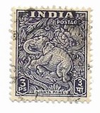India - Sculpturi si cladiri, 1949 - obliterata