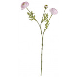 Ranunculus artificial 3 flori roz pudrat 60h Elegant DecoLux