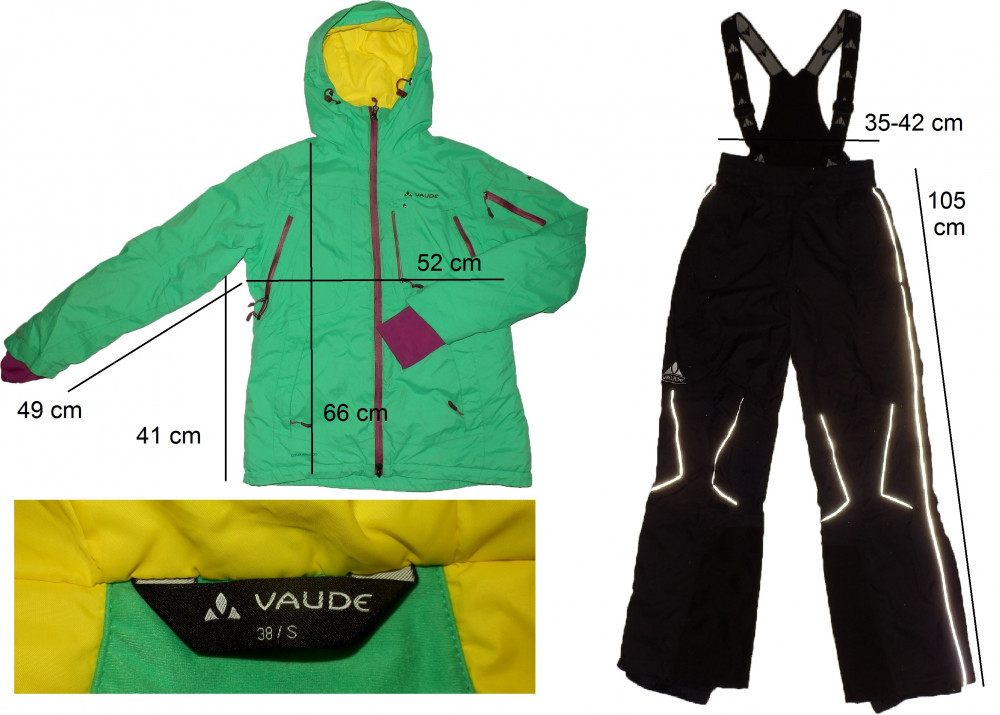 Costum geaca si pantaloni ski schi VAUDE original (dama M) cod-140018 |  Okazii.ro