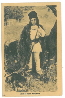 4404 - ETHNIC, shepherd cioban, Romania - old postcard - unused foto
