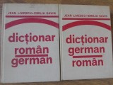 DICTIONAR ROMAN-GERMAN SI GERMAN-ROMAN-JEAN LIVESCU, EMILIA SAVIN-309688