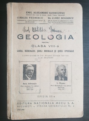 Geologia pentru clasa VIII-a - Emil Alexandru Sanielevici, Coralia Vernescu foto