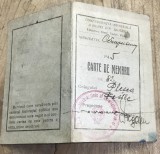 ACTE (5) Carte de membru Sindicatul Salariati Publici Campulung 1945 CGM titular Plesca Vasile document vechi istoric de colectie