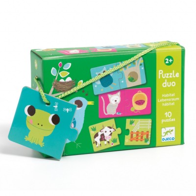 Puzzle duo Habitat, Djeco foto