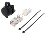 Soclu RJ45 FrontCom 22mm IP65 Negru