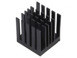 Radiator extrudat cu aripioare BGA negru 23x23mm