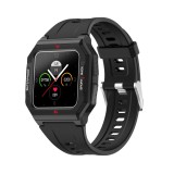Ceas inteligent sport (smartwatch) FT10, rezistent la apa IP68, ecran 1.3 inch, functii multiple, negru