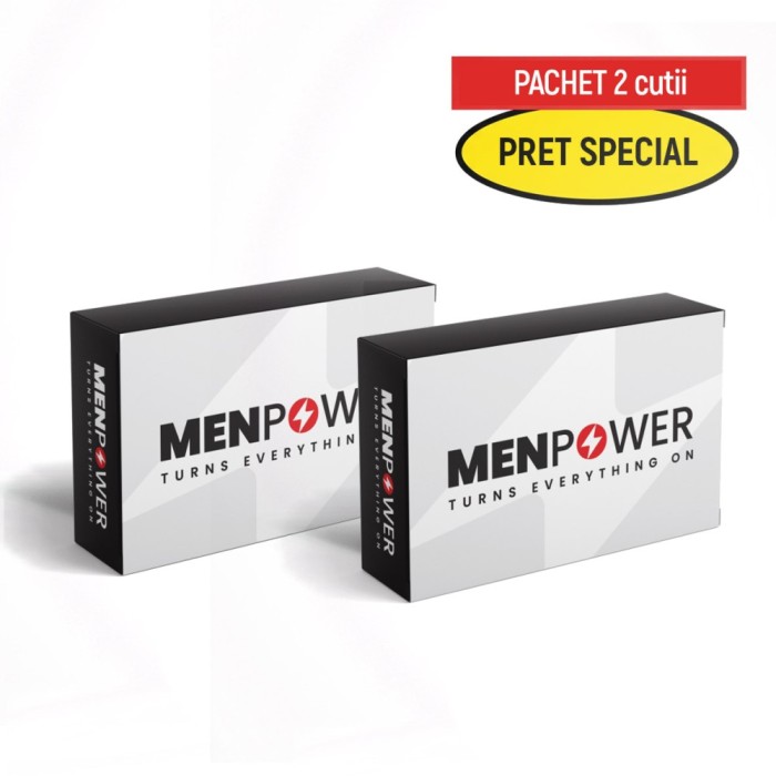 Pachet Menpower 4 x 2cutii