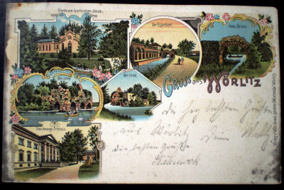 P.201 CARTE POSTALA GERMANIA GRUSS AUS W&amp;Ouml;RLITZ 1910 LITHO foto