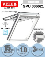 Fereastra mansarda VELUX GPU 006621, electrica, poliuretan, 3 sticle