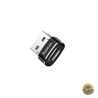 Adaptor Date si Incarcare USB-C - USB-A HOCO UA6 Negru foto